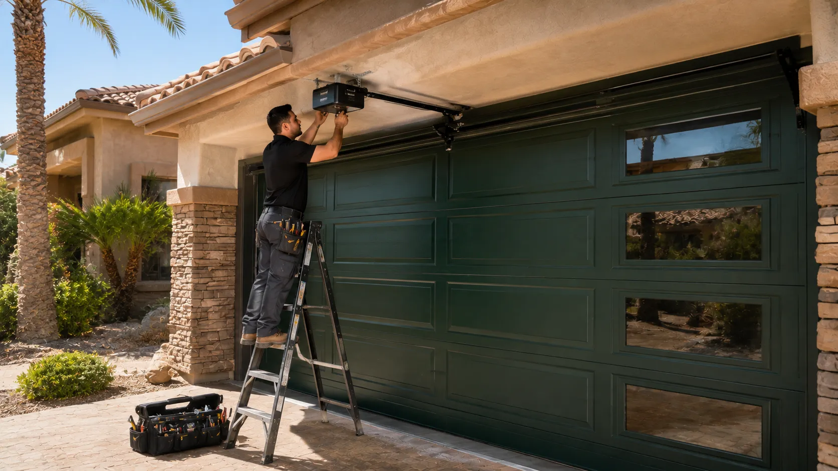 New Garage Doors for Inwood's 2002-Era Homes